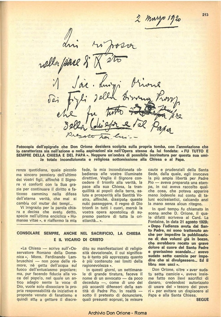 La piccola Opera della Divina Provvidenza, 63, 22, 15-11-1968, pagina 13