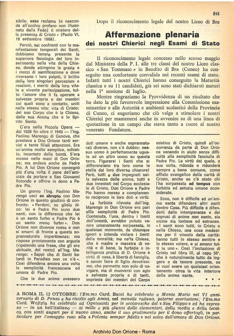 La piccola Opera della Divina Provvidenza, 63, 22, 15-11-1968, pagina 15
