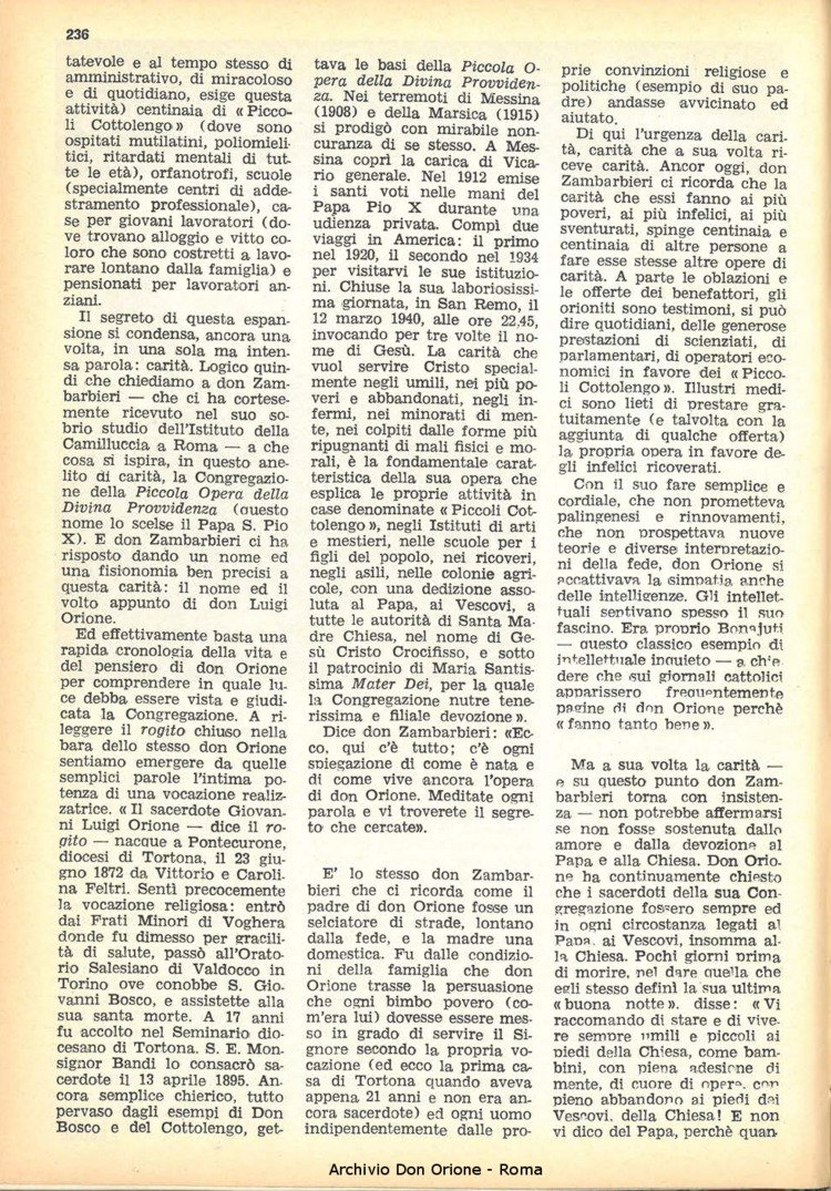 La piccola Opera della Divina Provvidenza, 63, 23, 01-12-1968, pagina 4