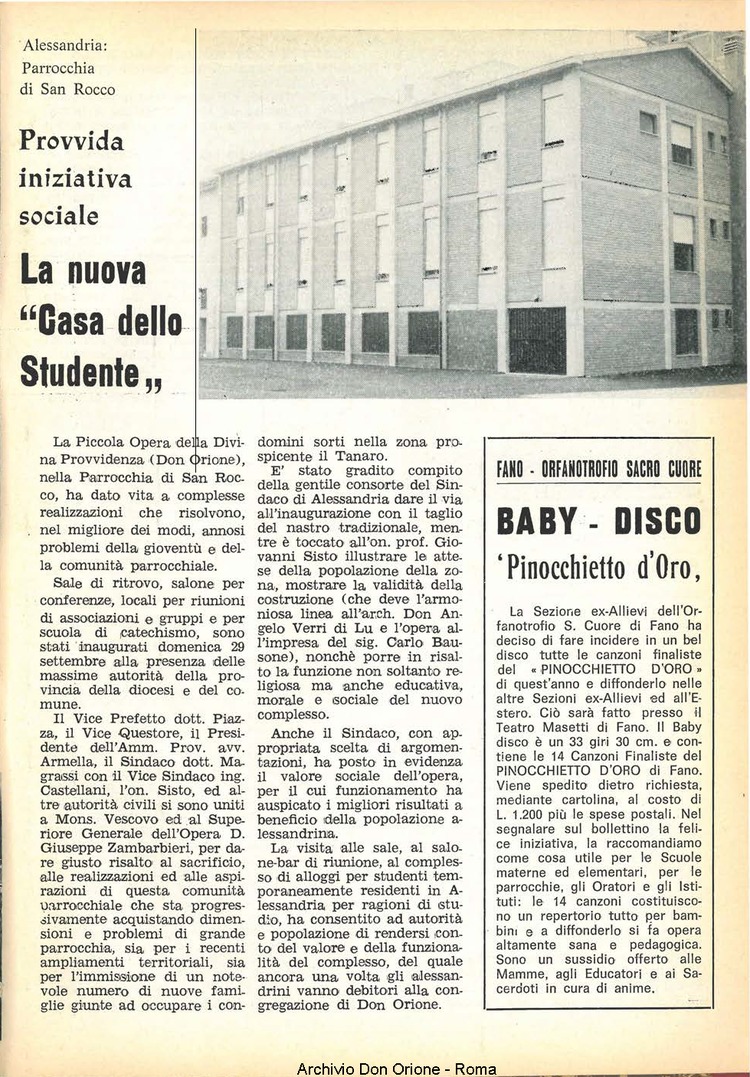 La piccola Opera della Divina Provvidenza, 63, 23, 01-12-1968, pagina 11