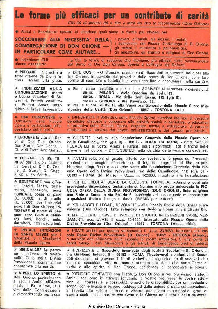 La piccola Opera della Divina Provvidenza, 63, 23, 01-12-1968, pagina 19