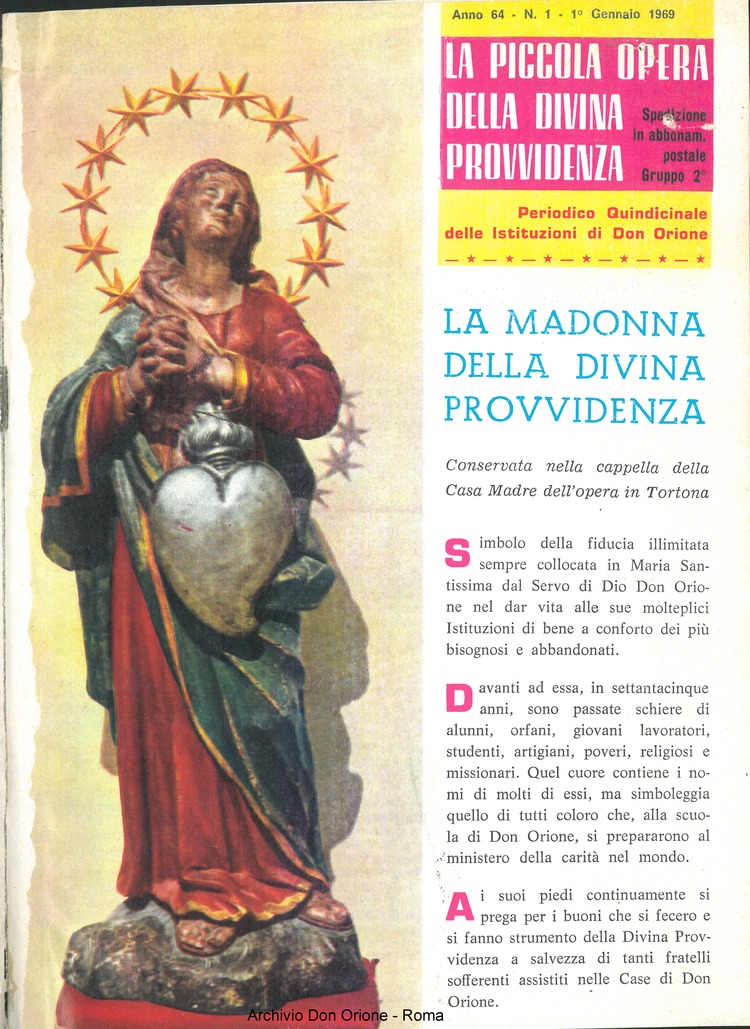 La piccola Opera della Divina Provvidenza, 64, 01, 01-01-1969, pagina 1