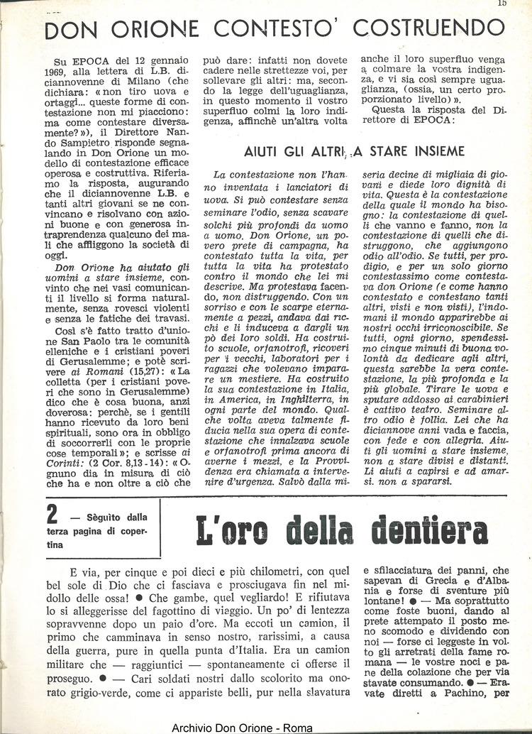 La piccola Opera della Divina Provvidenza, 64, 01, 01-01-1969, pagina 17