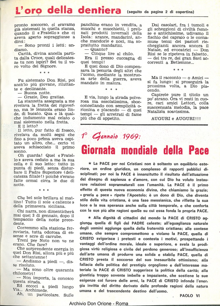 La piccola Opera della Divina Provvidenza, 64, 01, 01-01-1969, pagina 23