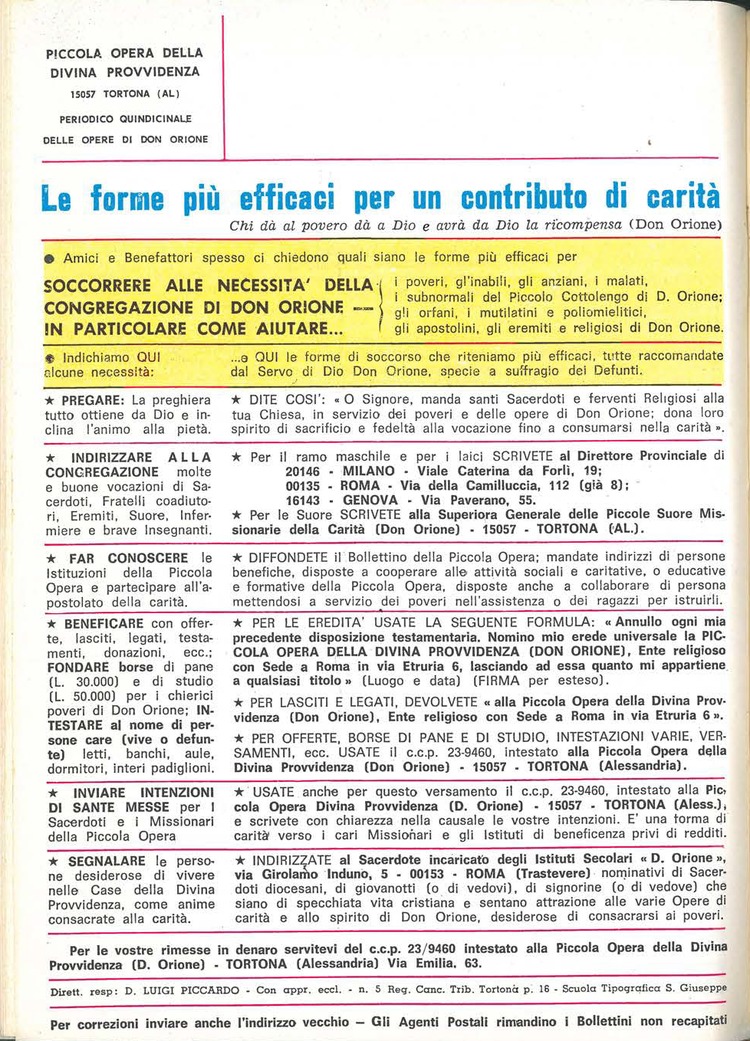 La piccola Opera della Divina Provvidenza, 64, 01, 01-01-1969, pagina 24