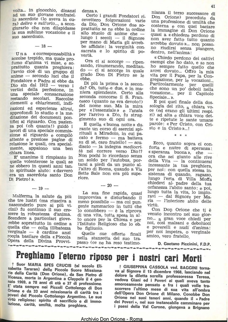 La piccola Opera della Divina Provvidenza, 64, 03, 01-02-1969, pagina 17