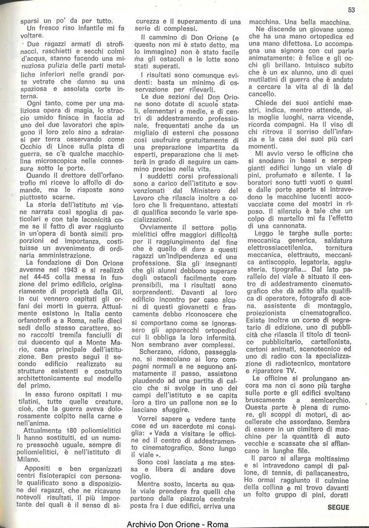La piccola Opera della Divina Provvidenza, 64, 05, 01-03-1969, pagina 9