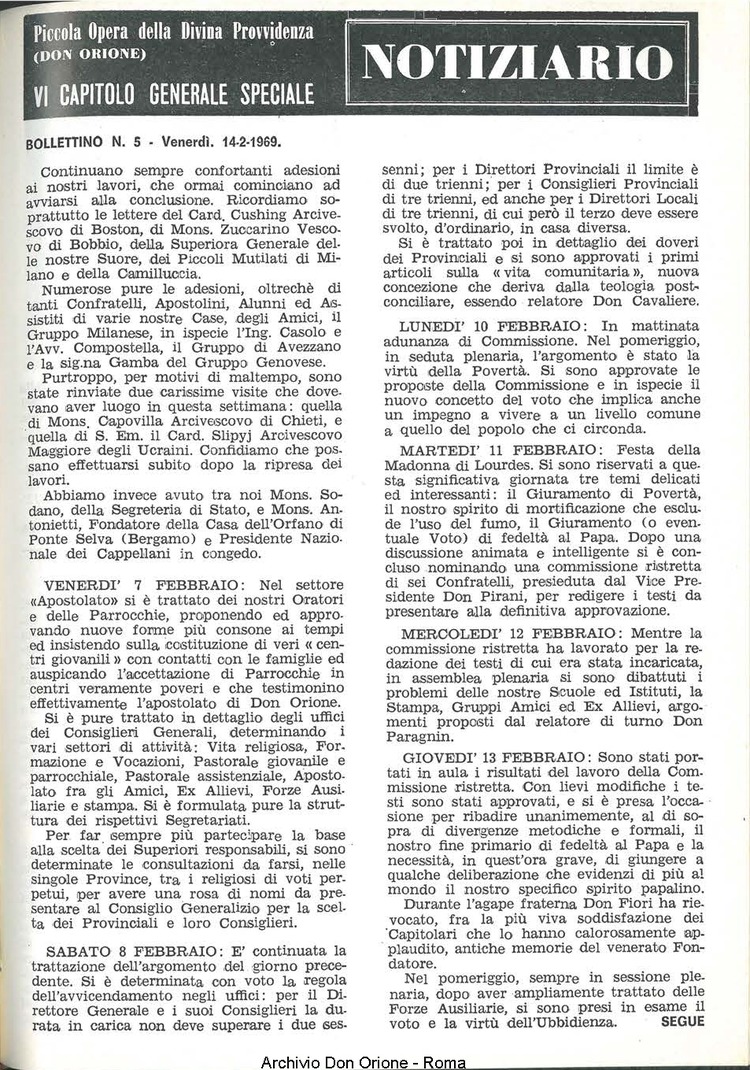 La piccola Opera della Divina Provvidenza, 64, 05, 01-03-1969, pagina 11