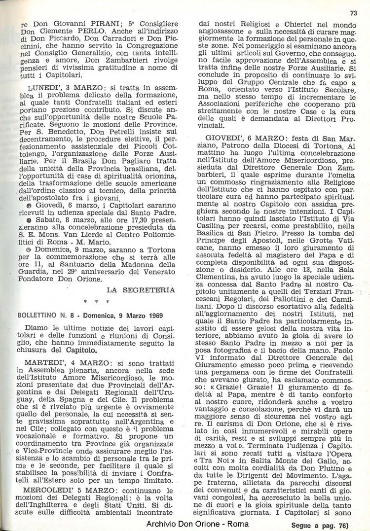 La piccola Opera della Divina Provvidenza, 64, 07, 01-04-1969, pagina 9