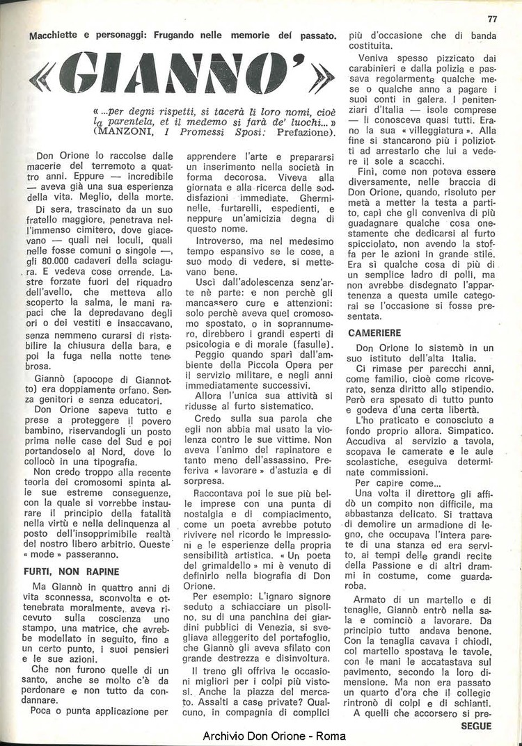 La piccola Opera della Divina Provvidenza, 64, 07, 01-04-1969, pagina 13