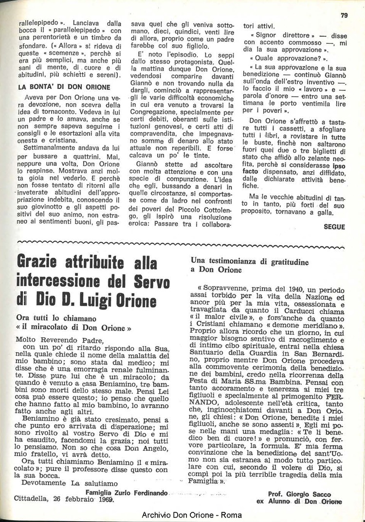 La piccola Opera della Divina Provvidenza, 64, 07, 01-04-1969, pagina 15