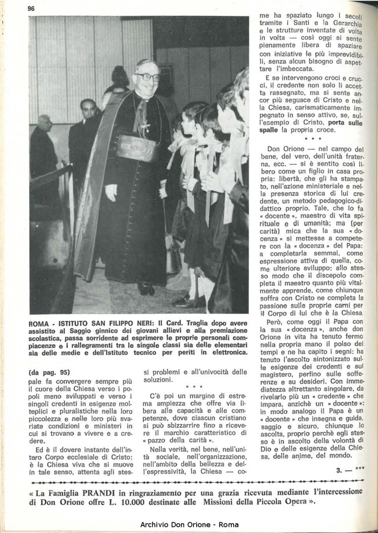 La piccola Opera della Divina Provvidenza, 64, 09, 01-05-1969, pagina 12