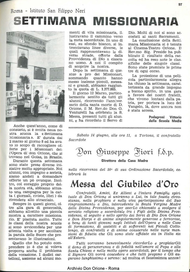 La piccola Opera della Divina Provvidenza, 64, 09, 01-05-1969, pagina 13