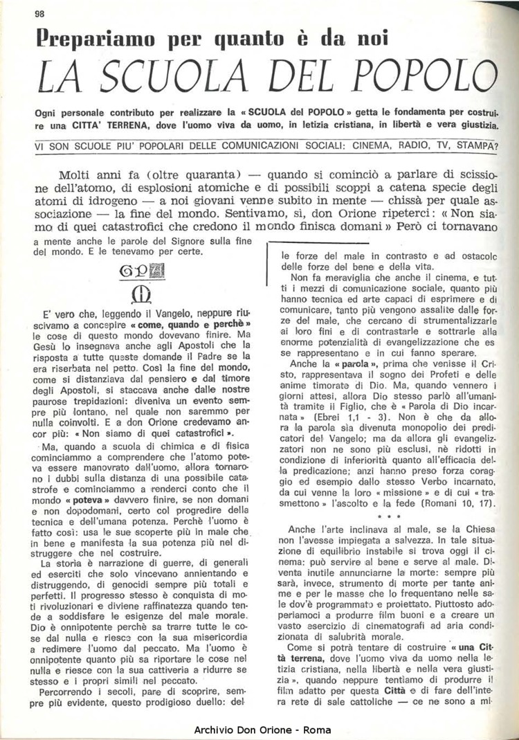 La piccola Opera della Divina Provvidenza, 64, 09, 01-05-1969, pagina 14