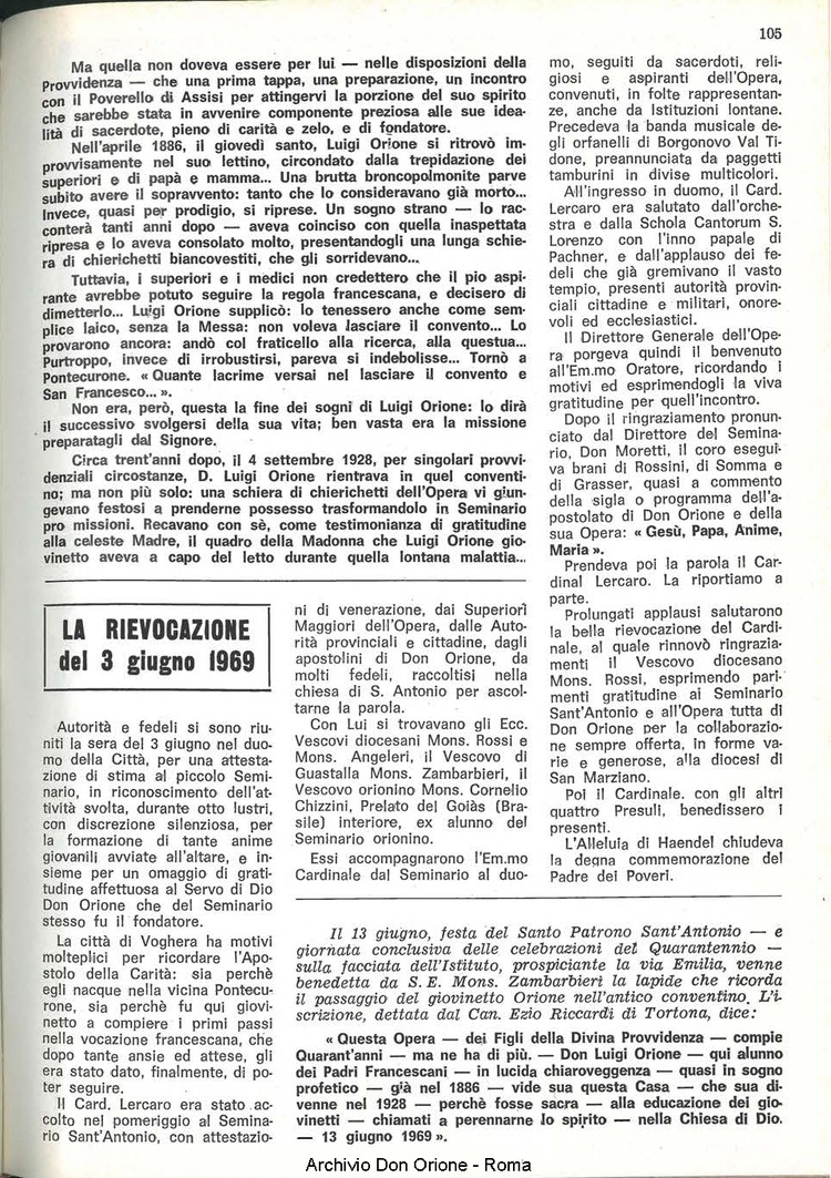 La piccola Opera della Divina Provvidenza, 64, 12, 15-07-1969, pagina 5