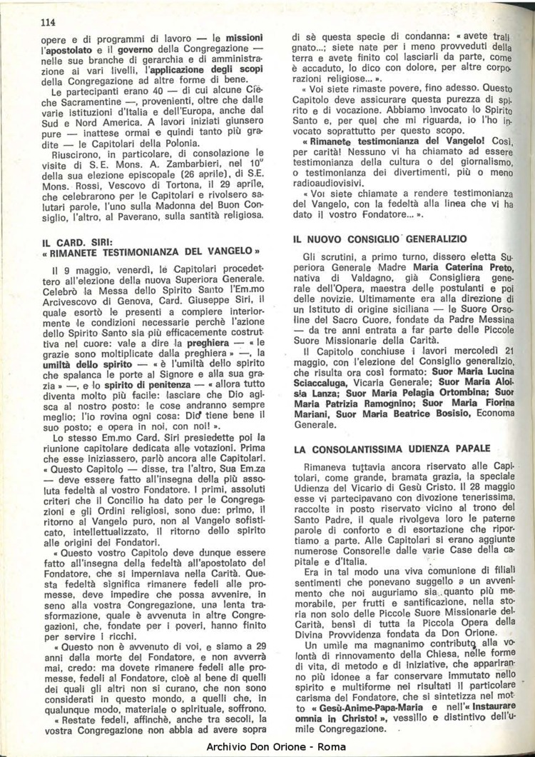 La piccola Opera della Divina Provvidenza, 64, 12, 15-07-1969, pagina 14