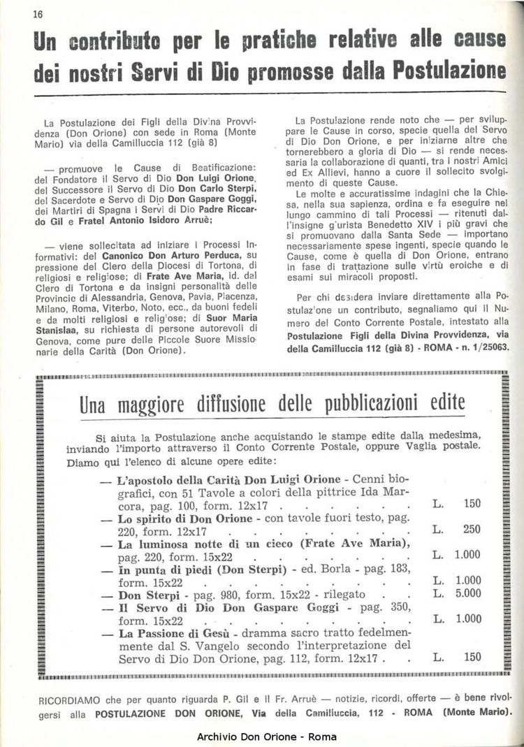 La piccola Opera della Divina Provvidenza, 64, 14, 01-10-1969, pagina 18