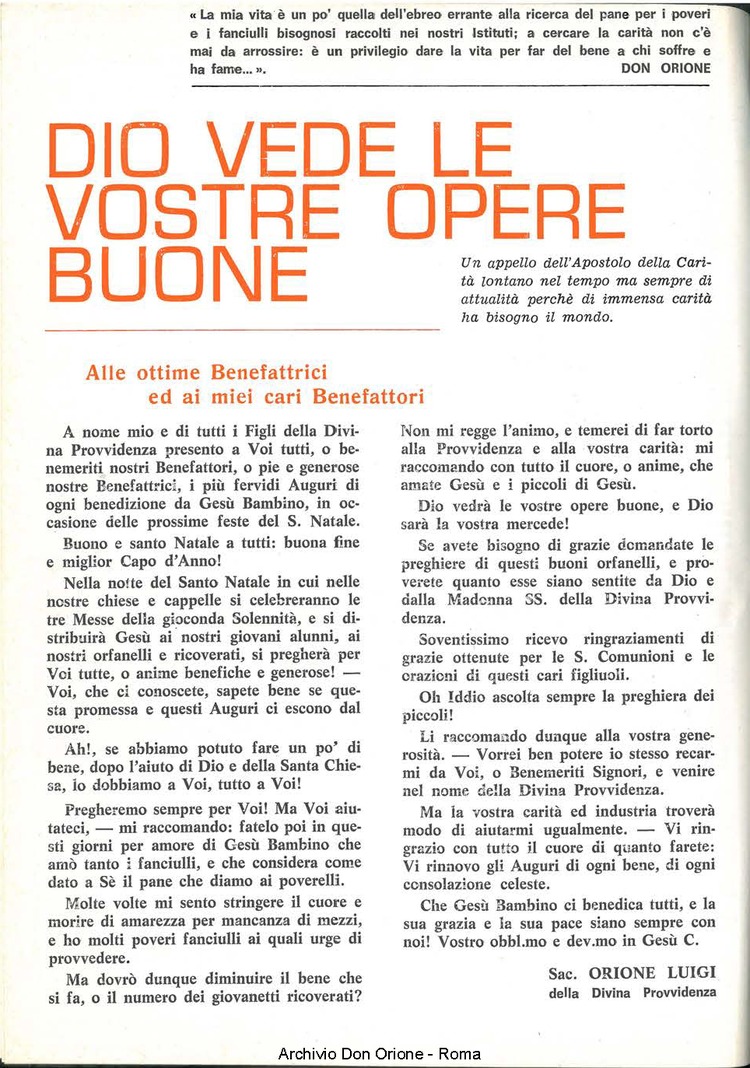 La piccola Opera della Divina Provvidenza, 64, 18, 01-12-1969, pagina 2