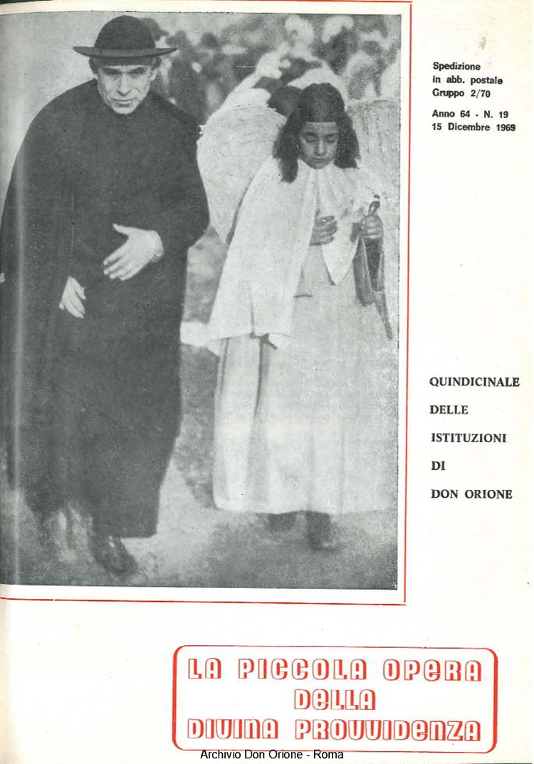 La piccola Opera della Divina Provvidenza, 64, 19, 15-12-1969, pagina 1