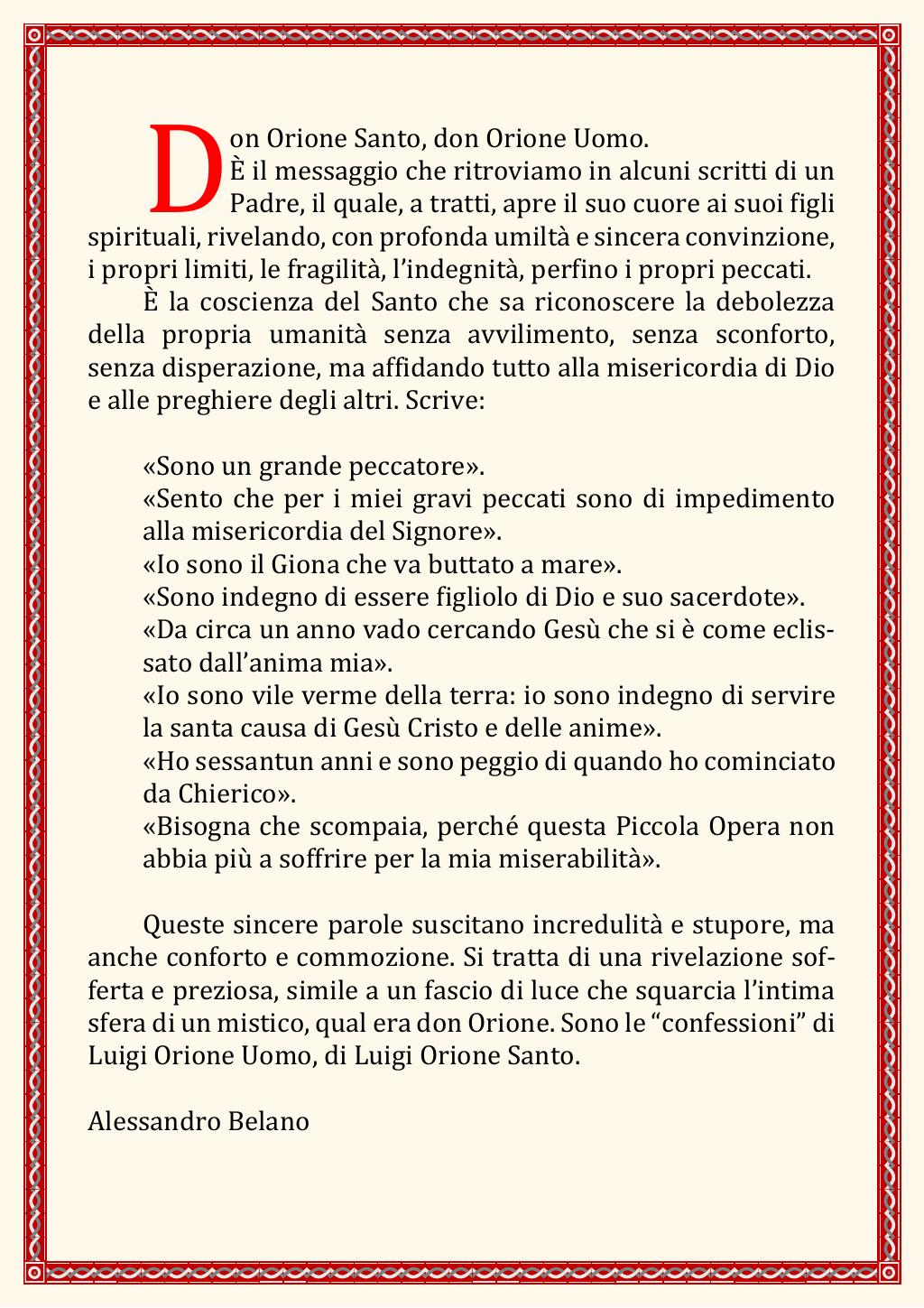 Le confessioni di San Luigi Orione, pagina 2