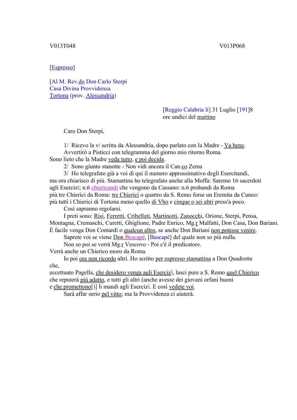 Scritti. Volume 013, pagina 070