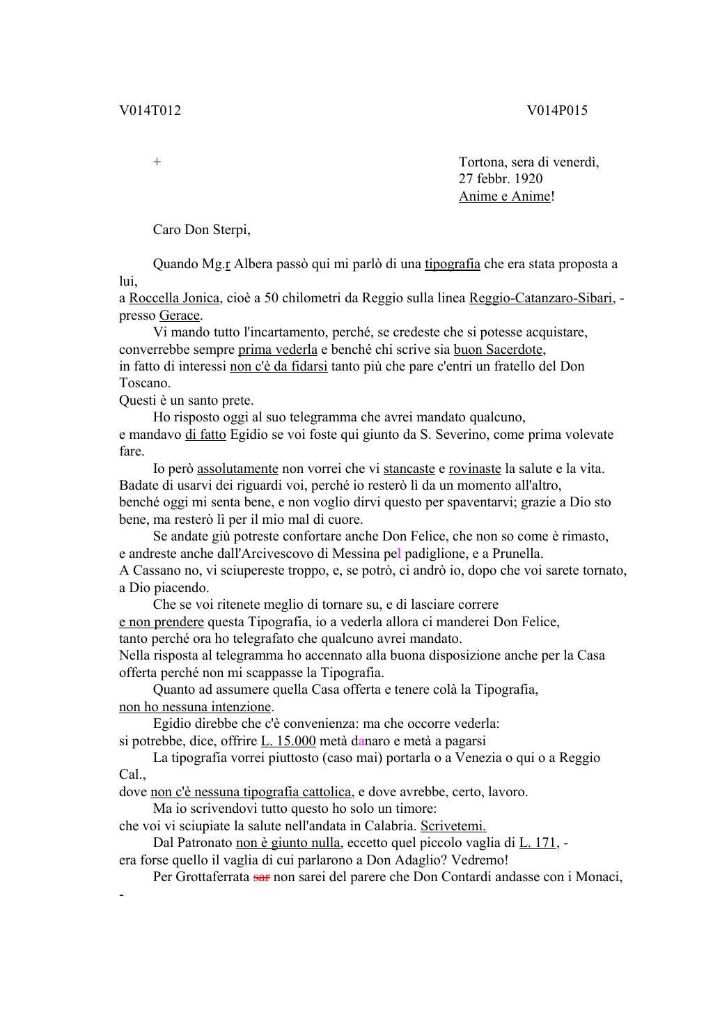Scritti. Volume 014, pagina 016