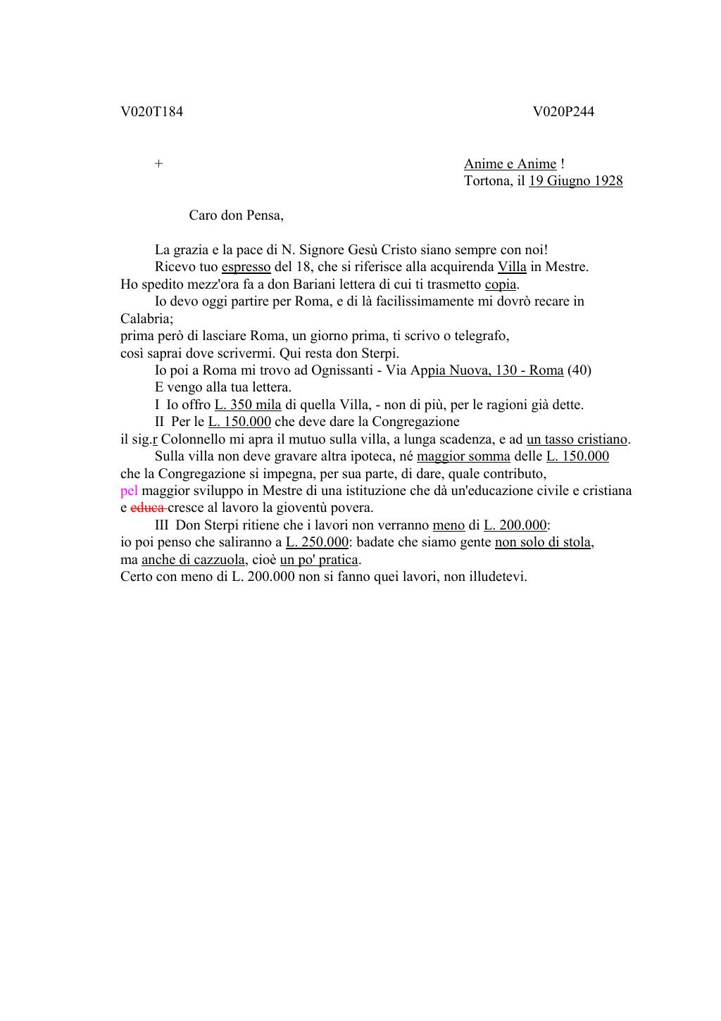Scritti. Volume 020, pagina 260