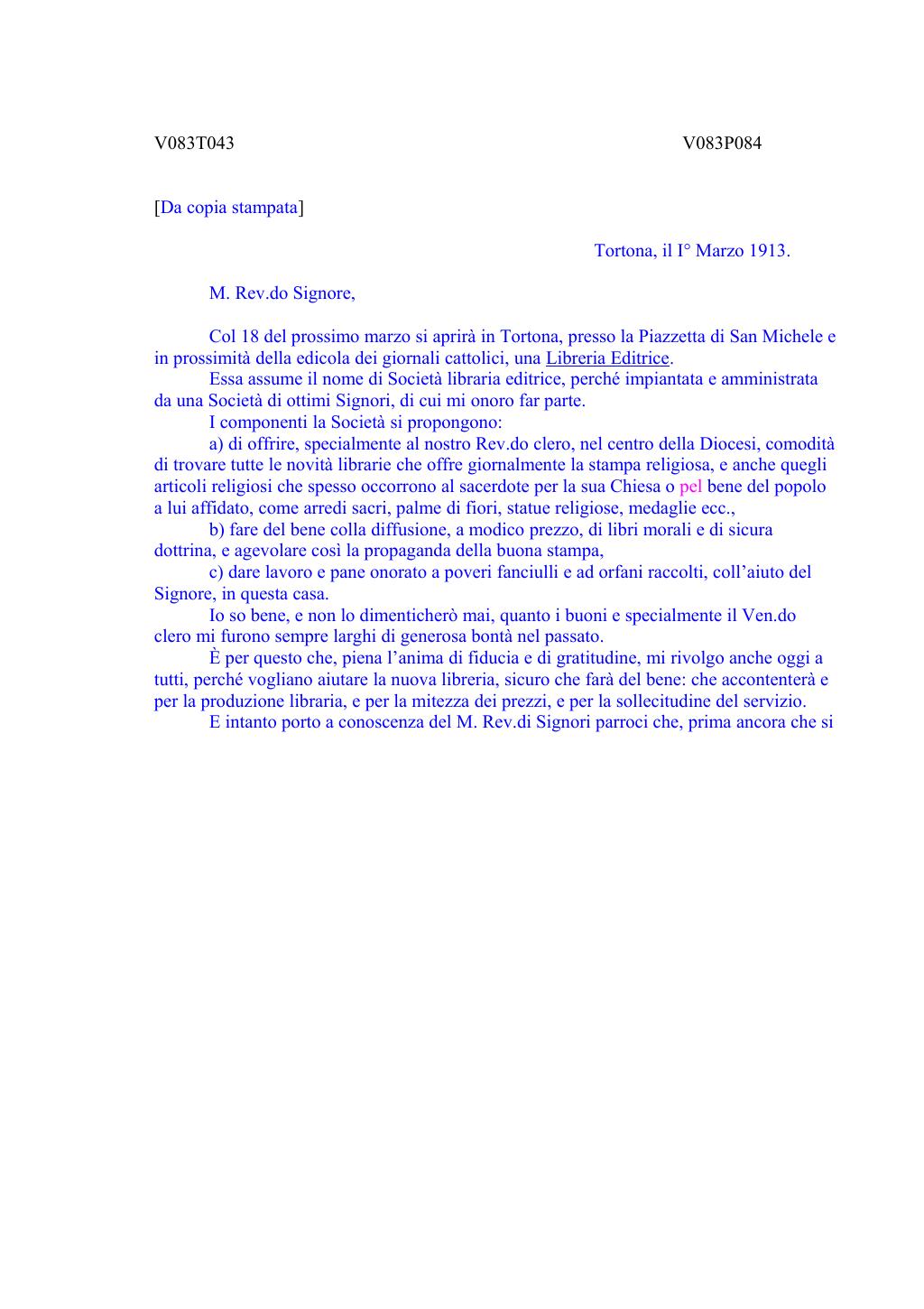 Scritti. Volume 083, pagina 085