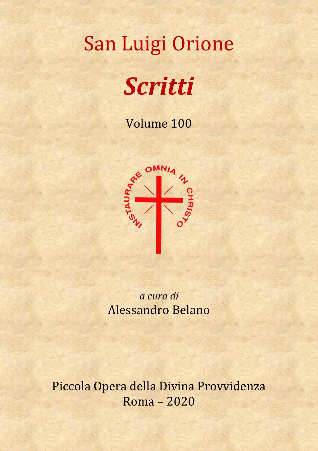 Scritti. Volume 100, pagina 001
