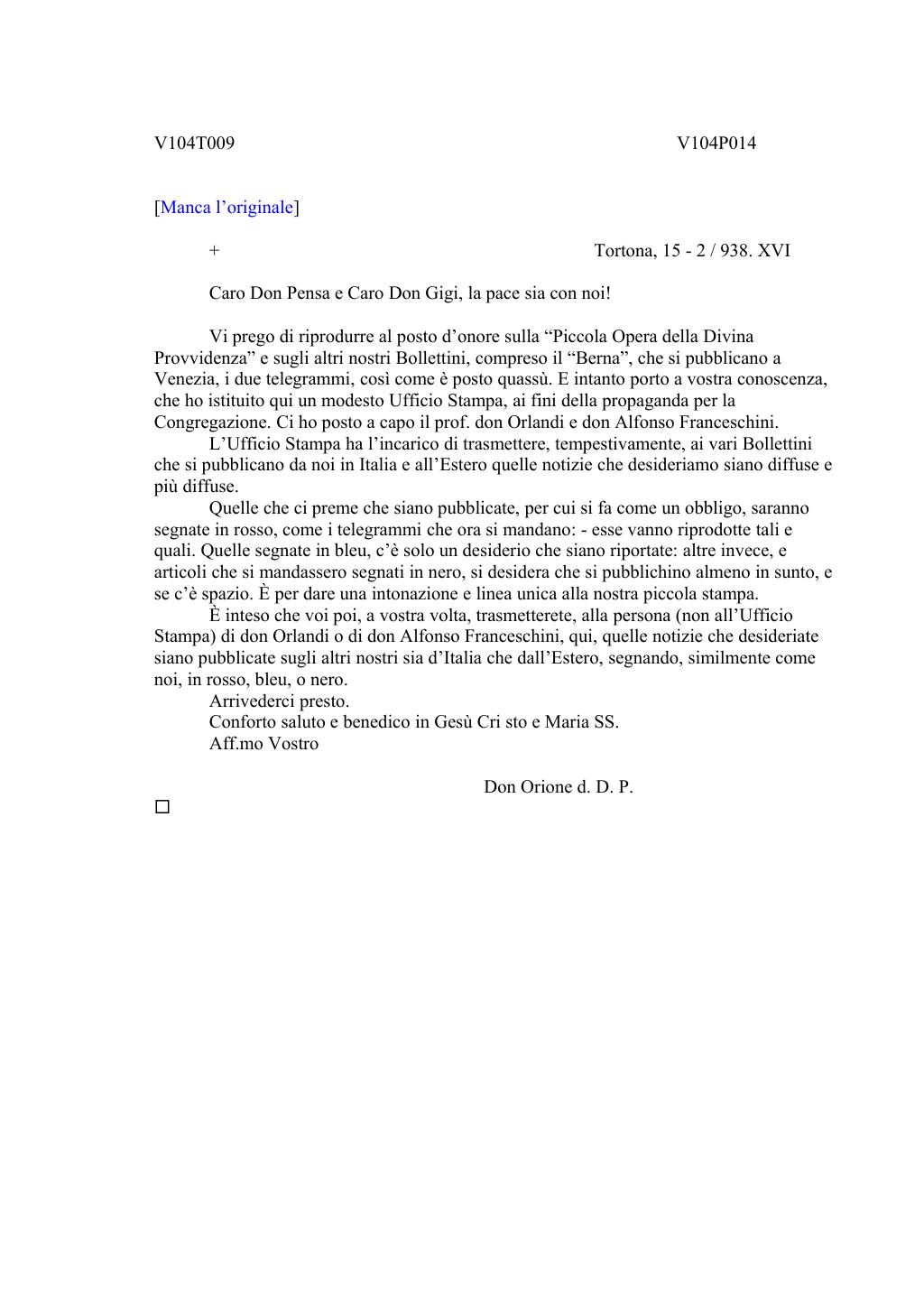 Scritti. Volume 104, pagina 016