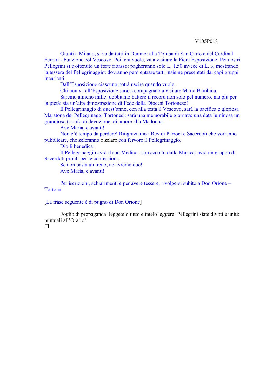 Scritti. Volume 105, pagina 032