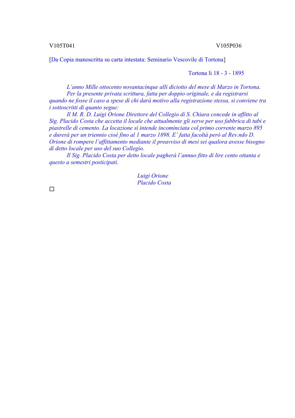 Scritti. Volume 105, pagina 050