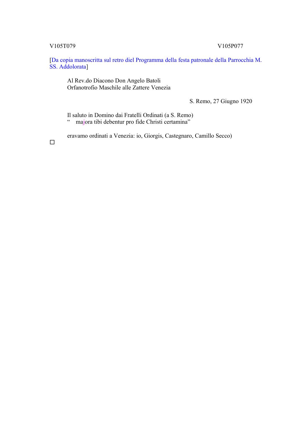 Scritti. Volume 105, pagina 094