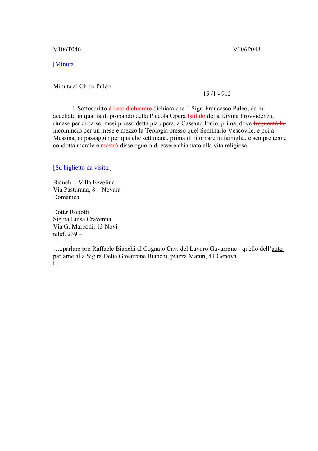 Scritti. Volume 106, pagina 054
