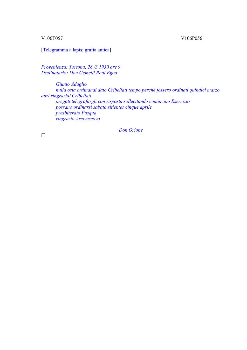 Scritti. Volume 106, pagina 065
