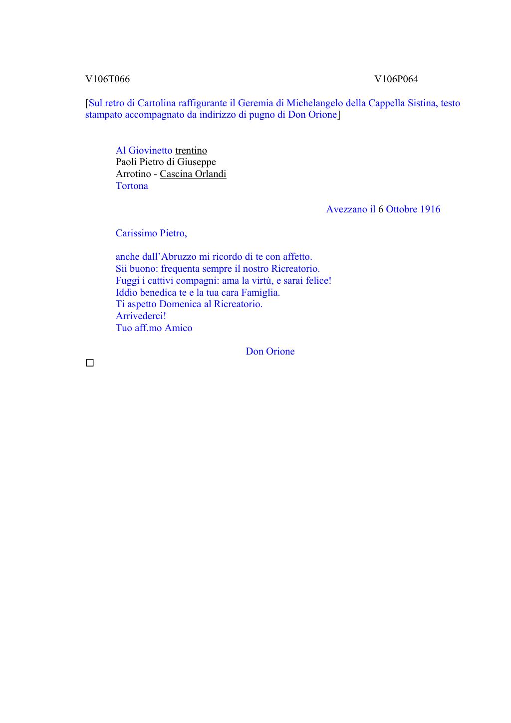 Scritti. Volume 106, pagina 074