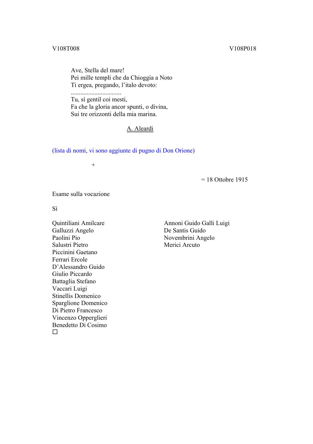 Scritti. Volume 108, pagina 019