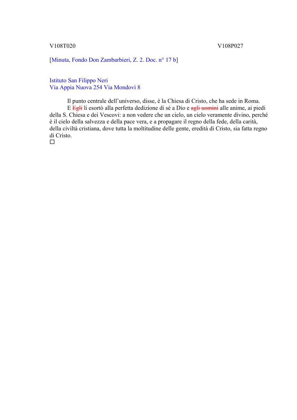 Scritti. Volume 108, pagina 032