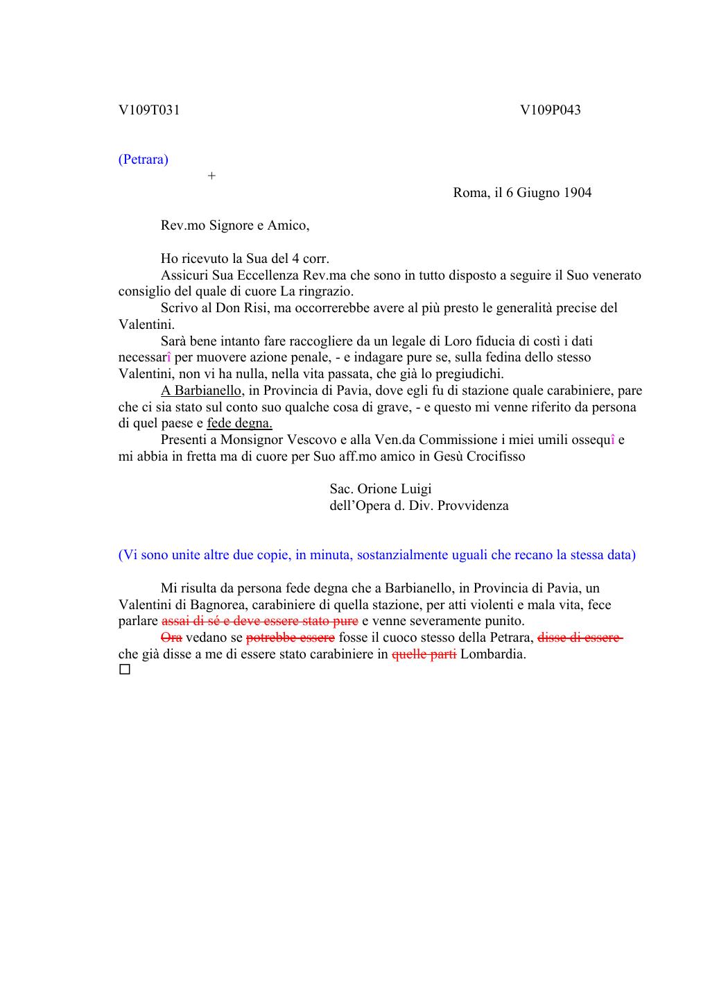 Scritti. Volume 109, pagina 047