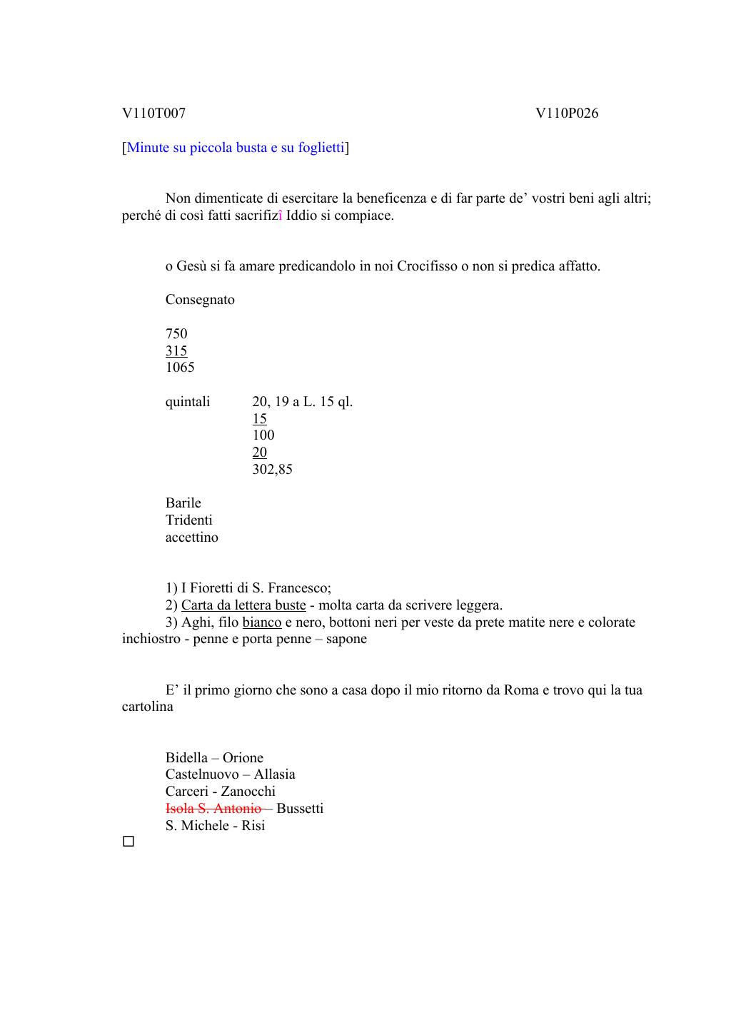 Scritti. Volume 110, pagina 027
