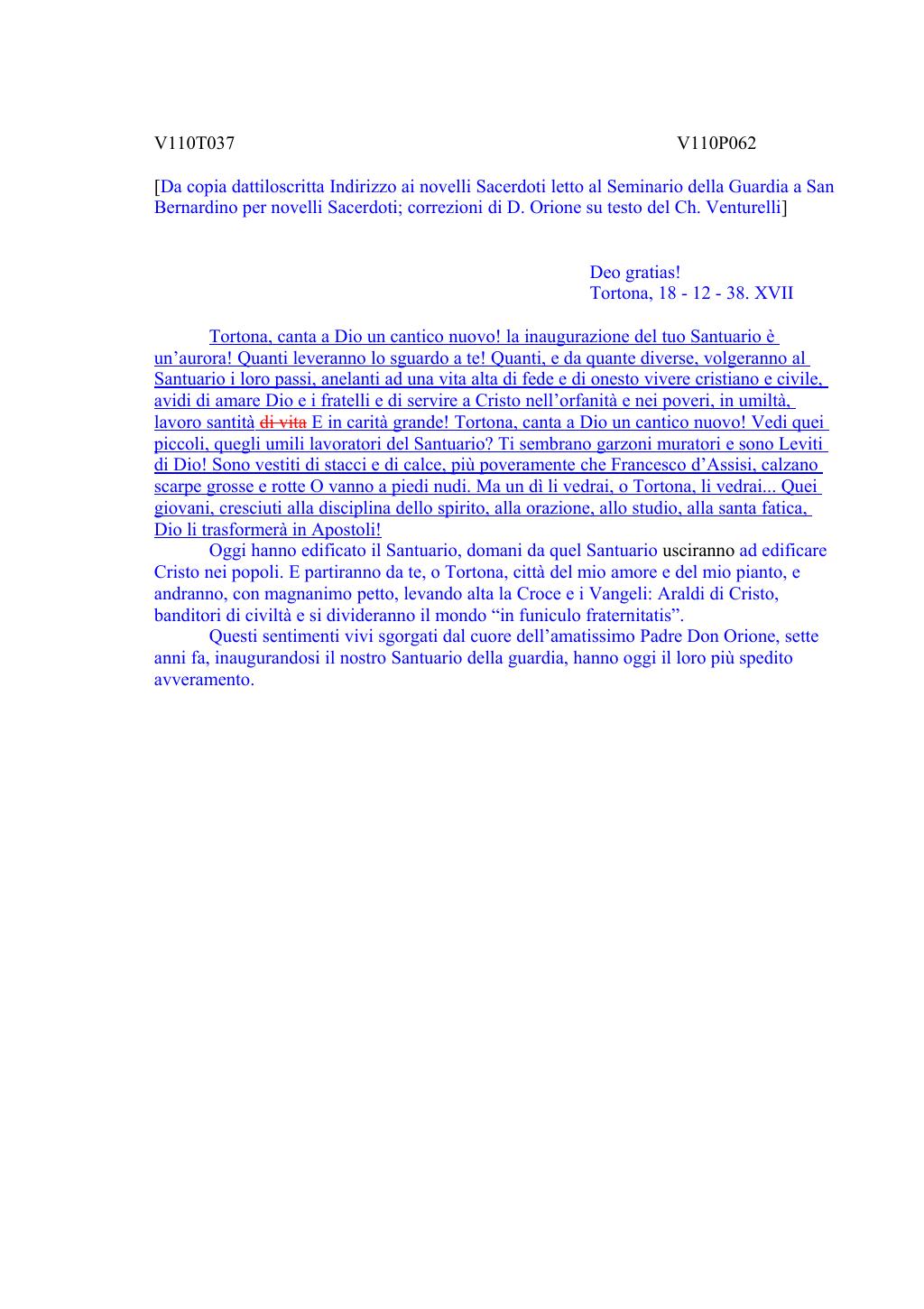 Scritti. Volume 110, pagina 070