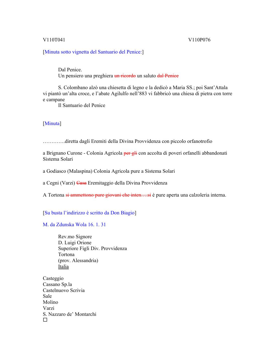 Scritti. Volume 110, pagina 084