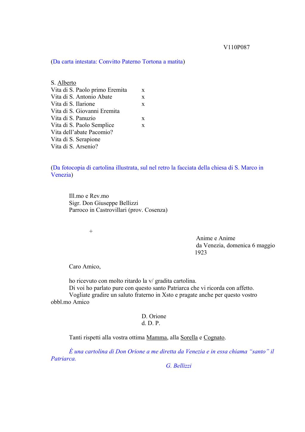 Scritti. Volume 110, pagina 099
