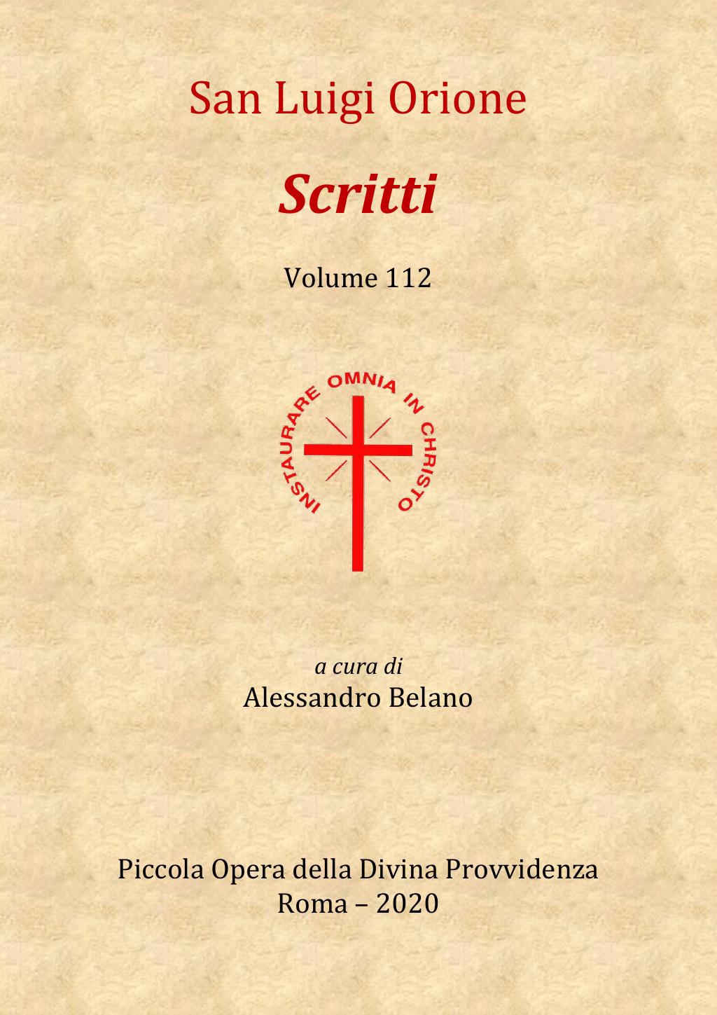 Scritti. Volume 112, pagina 001
