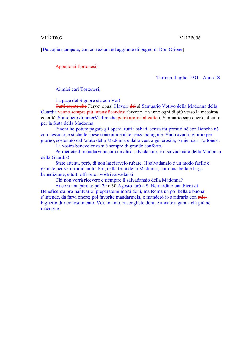 Scritti. Volume 112, pagina 007