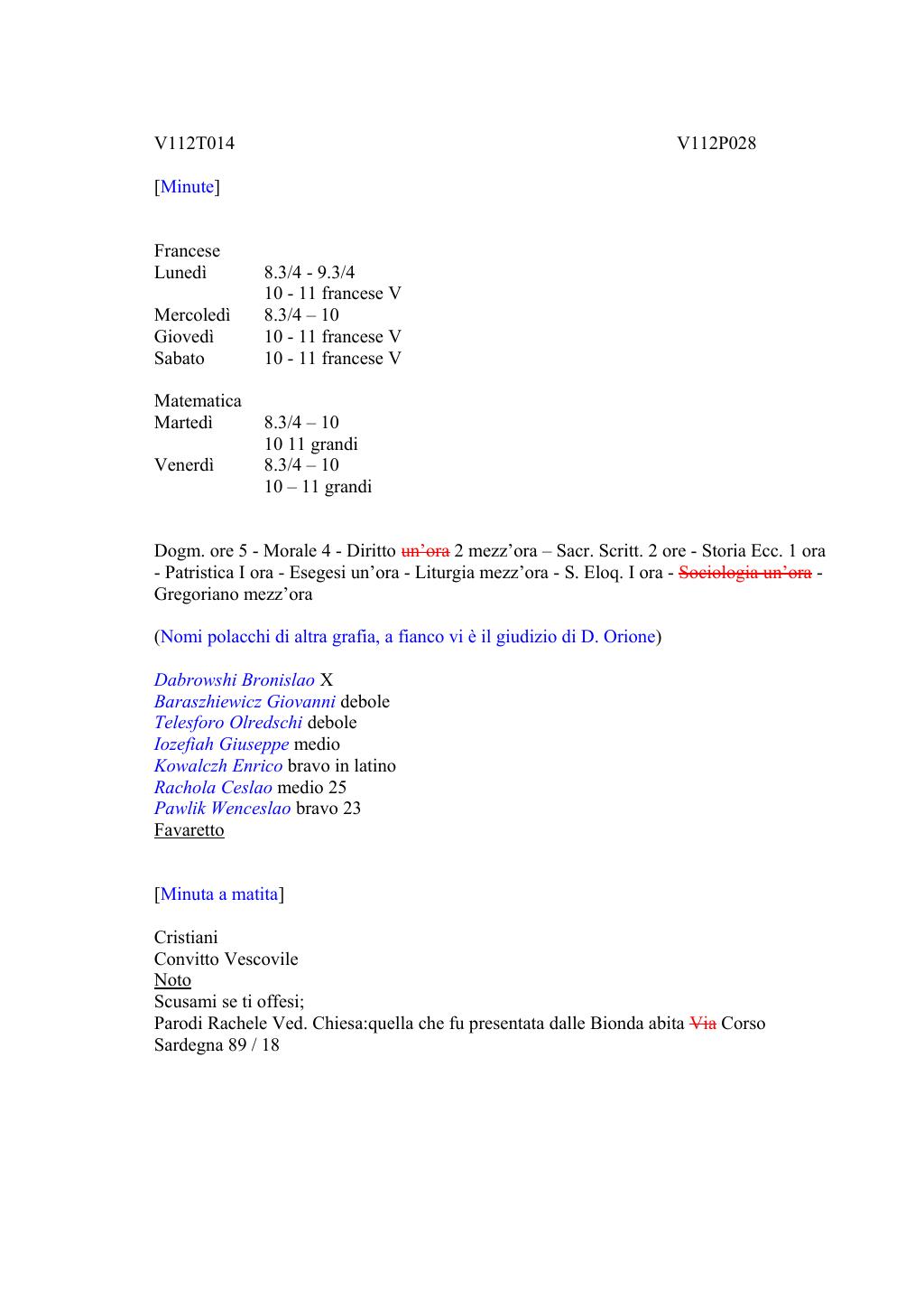 Scritti. Volume 112, pagina 032