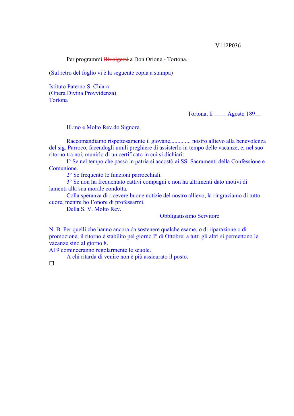 Scritti. Volume 112, pagina 040