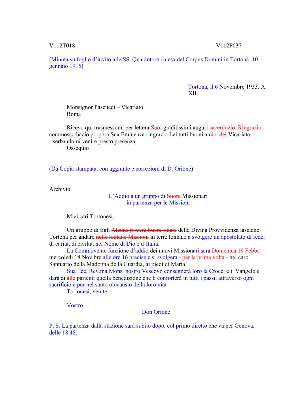 Scritti. Volume 112, pagina 041
