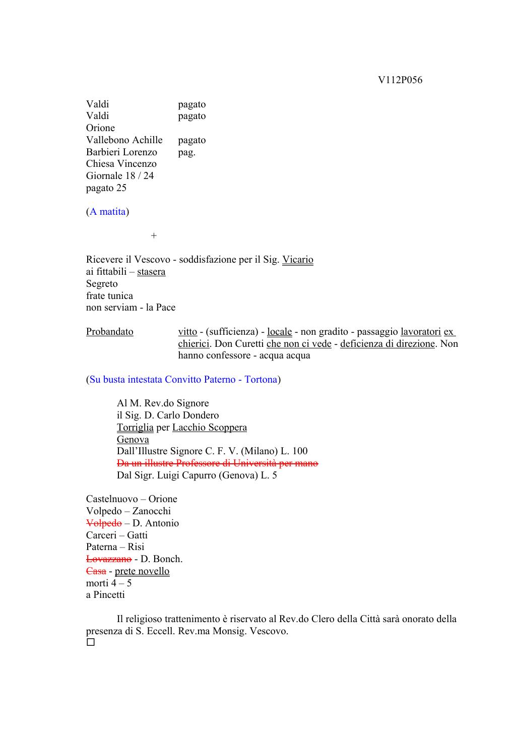 Scritti. Volume 112, pagina 060