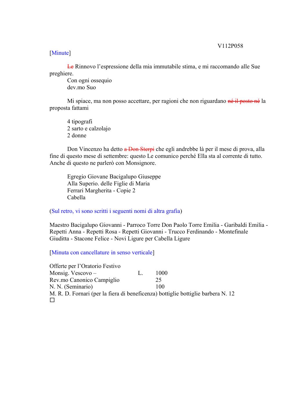 Scritti. Volume 112, pagina 062